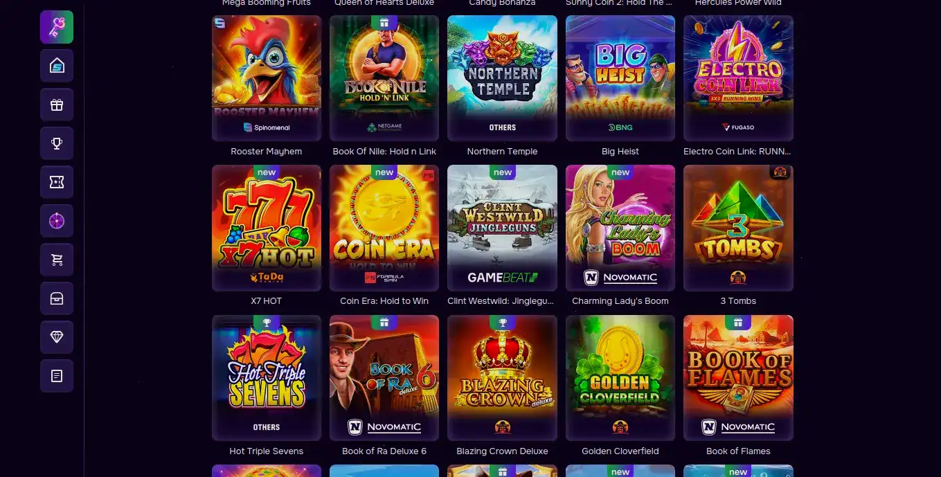 Интерфейс Monro casino на экране ноутбука